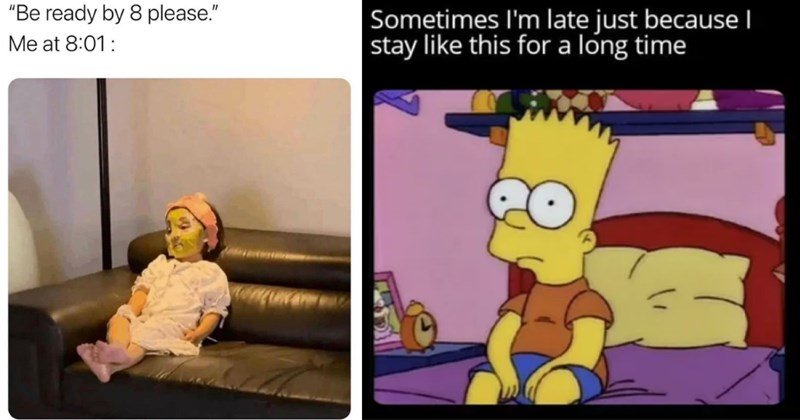 funny-memes-funny-memes-relatable-memes-late-late-people-time-clock friday morning memes