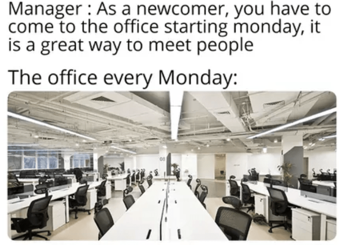 manager-as-newcomer-have-come-office-starting-monday-is-great-way-meet-people-office-every-monday Monday Memes
