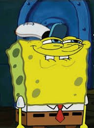 SpongeBob Fake Smiling Meme