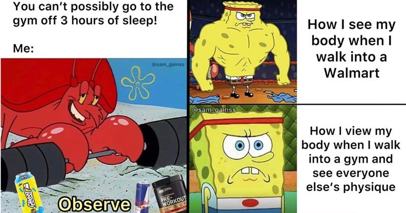 Strong SpongeBob Funny Meme