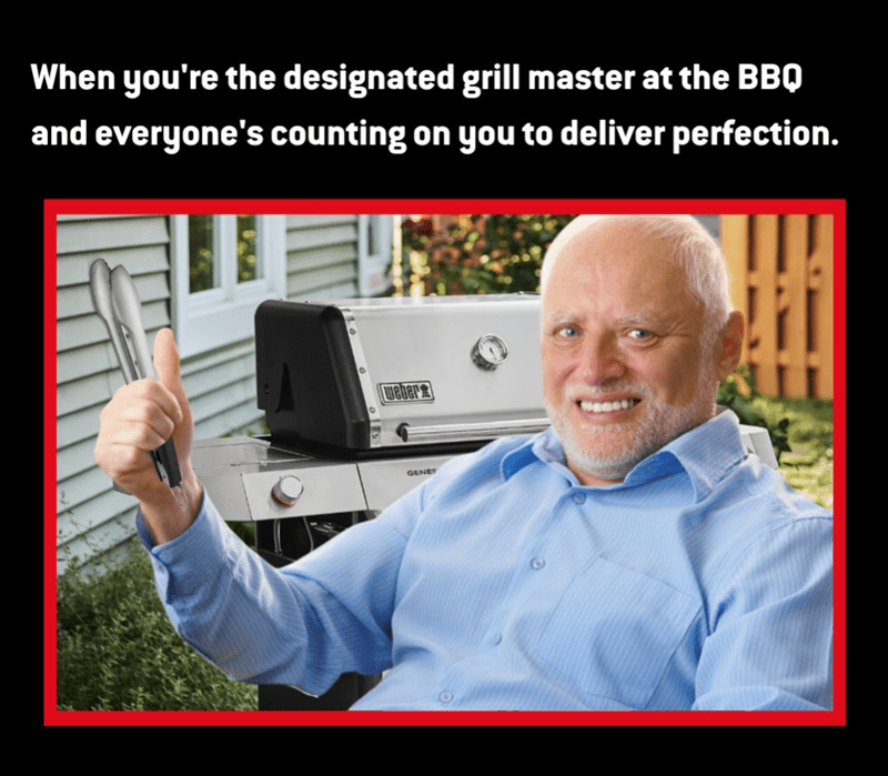 designated-grill-master-at-bbq-and-everyones-counting-on-deliver-perfection-weber-genes Labor Day Memes